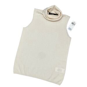 Lauren Ralph Lauren Women's Cashmere Sleeveless Turtleneck Washable NWT